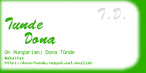 tunde dona business card