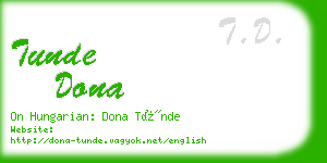 tunde dona business card